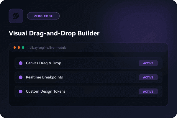 Visual Drag-and-Drop Builder