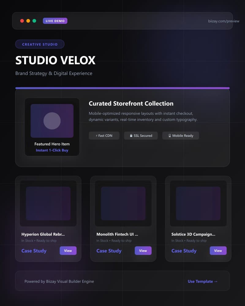 Agency template preview