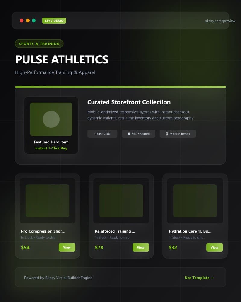 Fitness & Sport template preview