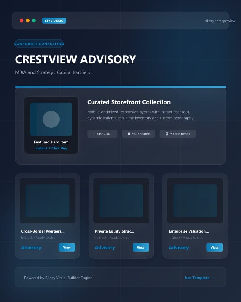 Professional Services template preview